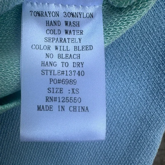 Aachoae Y2K Summer Sleeveless Bright Form-fitting Dress Green & Blue Size S - Picture 12 of 12